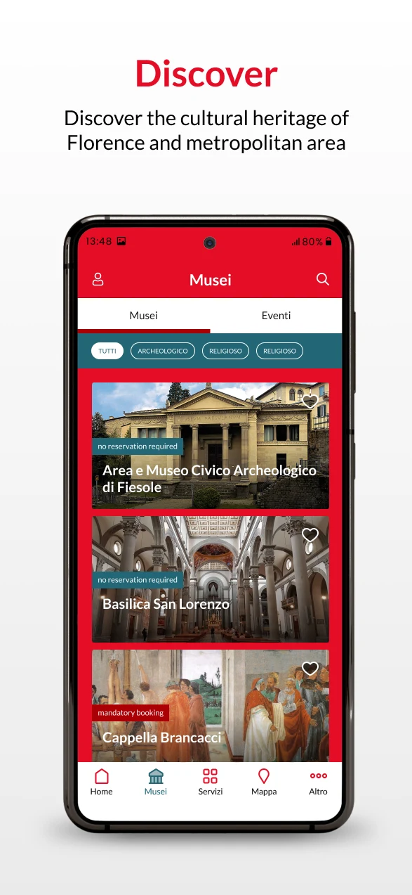 Firenzecard screenshot